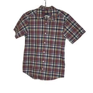 Patagonia XS men’s short sleeve plaid button down shirt